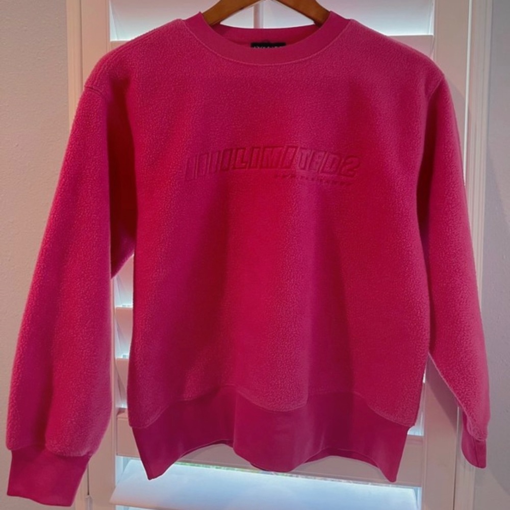 Limited Too hot pink crewneck